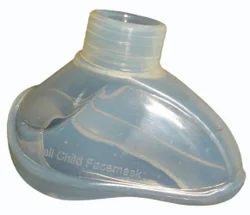 Silicone anaesthetic face mask