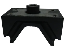 Rubber cylinder engine mounting