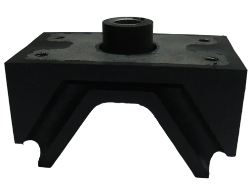 Rubber cylinder engine mountings