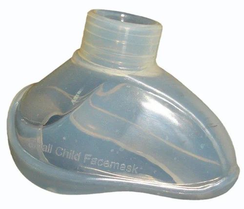Silicone anaesthetic face mask